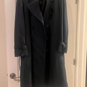 Vintage Burberry Navy Blue double breasted Trench Coat